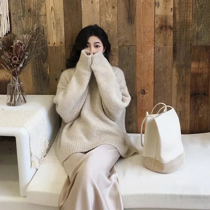 Levoire | Pull Ajusté Avec Sensation Cachemire Pour Femmes Beige
