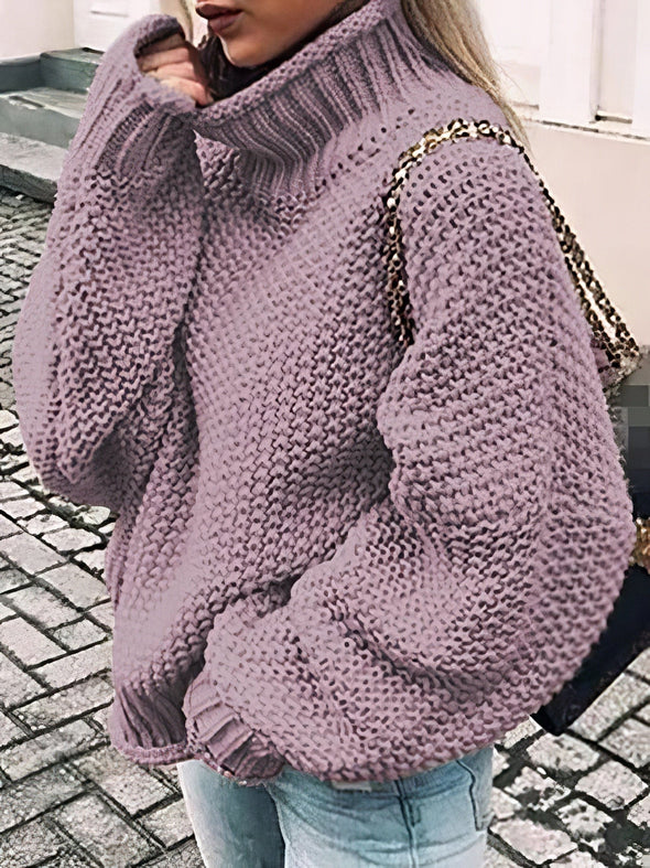 Levoire | Pull D'Hiver Moderne Et Décontracté Purppura