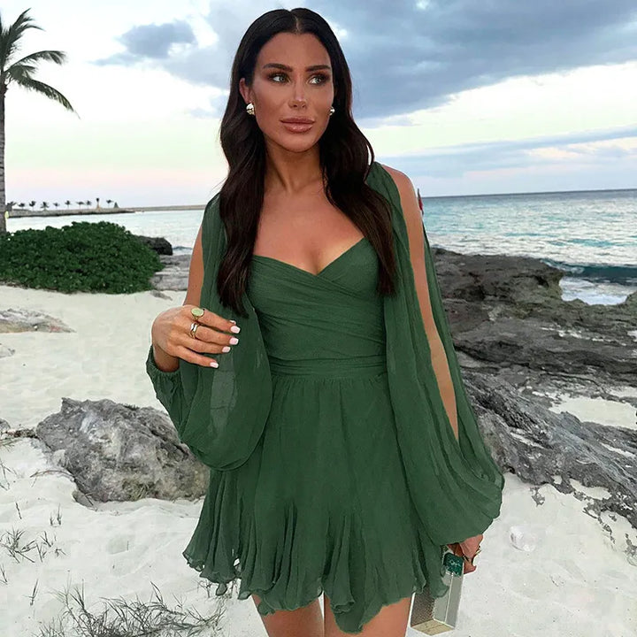 Levoire | Robe Léopard Stylée Pour Un Look Sauvage Vert