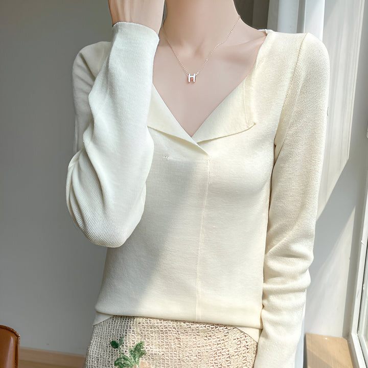 Levoire | Pull Léger Col Roulé Douceur Cachemire Beige