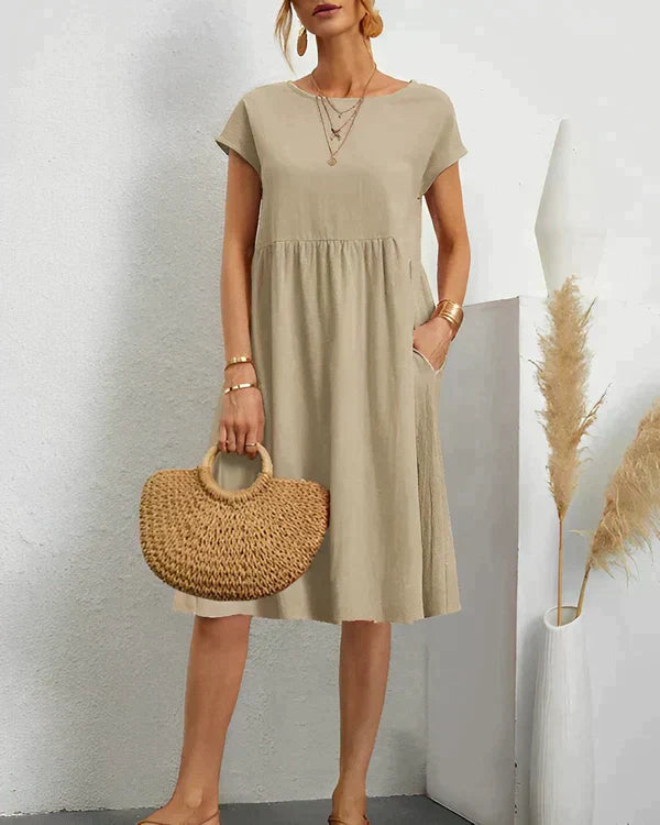 Levoire | La Robe D'Été Idéale En Matériaux Légers Khaki