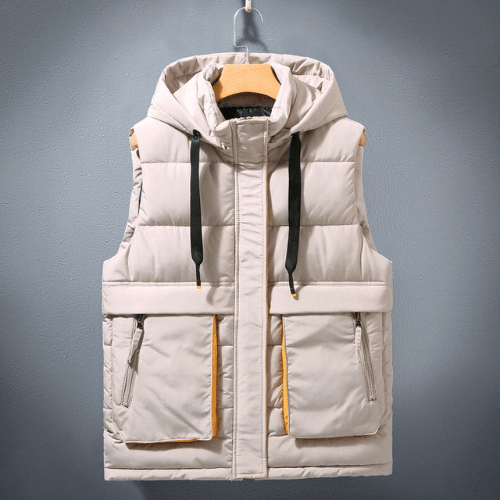 Levoire | Veste homme matelassée Bodywarmer premium matelassé décontracté Khaki