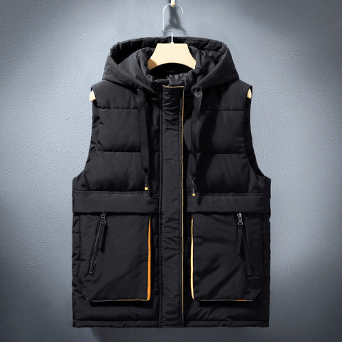 Levoire | Veste homme matelassée Bodywarmer premium matelassé décontracté Noir