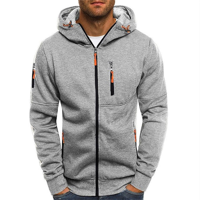 Levoire | Hommes À Capuche Confortable Sweatshirt Gris clair