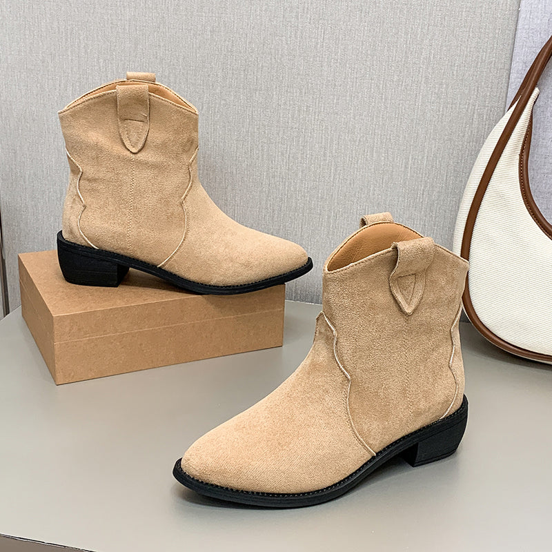 Levoire | Bottes en cuir suédé à chevilles