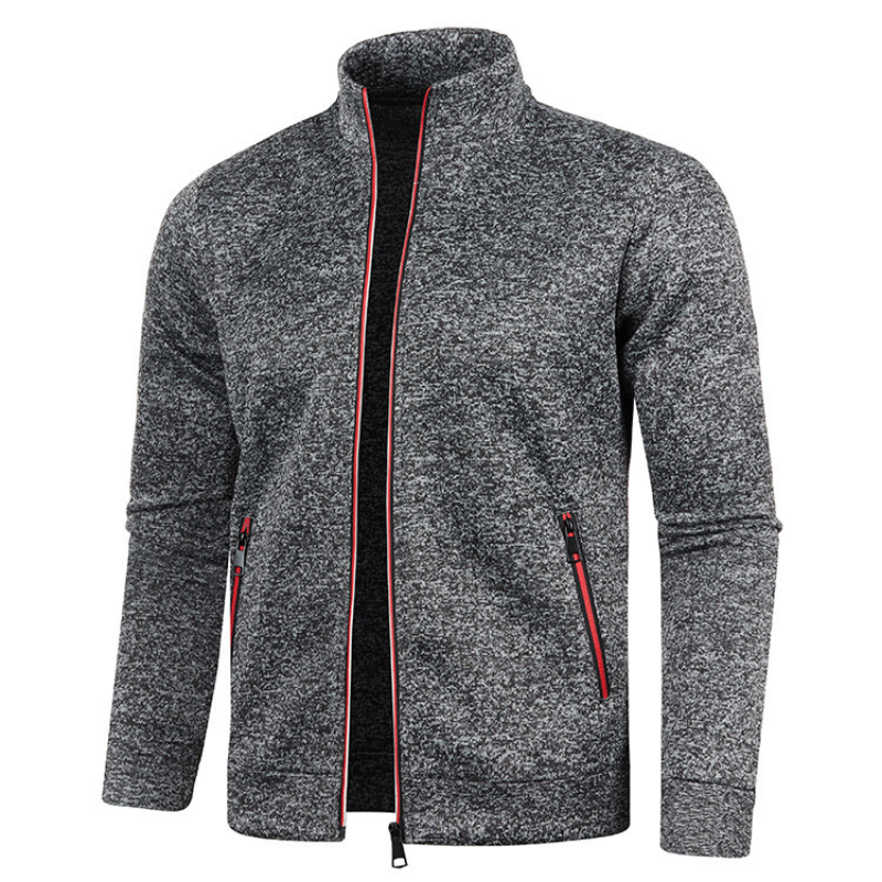 Levoire | Gilet Zippé Avec Poches Pour Hommes Gris