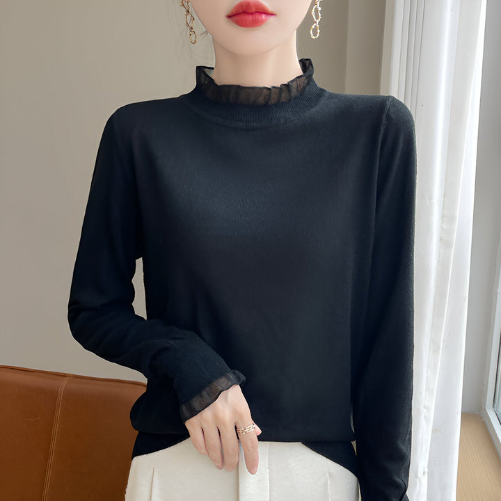 Levoire | Pull Pour Femmes Avec Une Sensation De Port Similaire Au Cachemire Noir