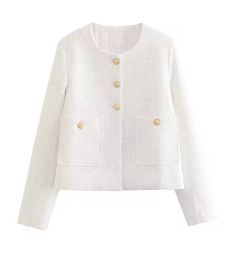 Levoire | Combinaison Femme Pantalon Large Col Nœud Blanc