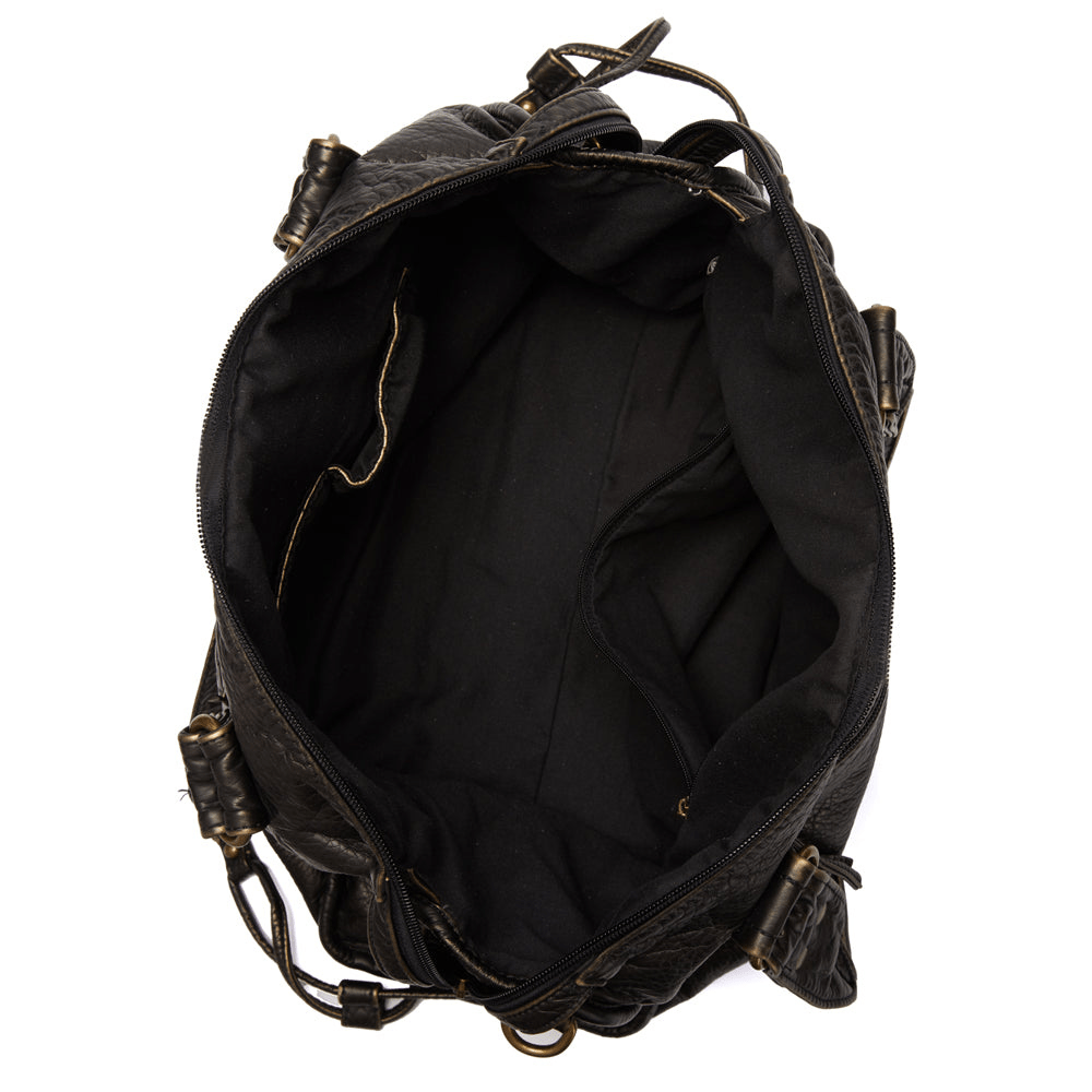 Levoire | Sac à main noir grande qualité cuir souple