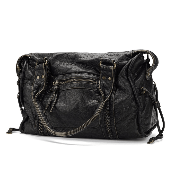 Levoire | Sac à main noir grande qualité cuir souple