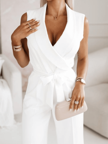 Levoire | Combinaison Décontractée Femme Design Élégant Blanc