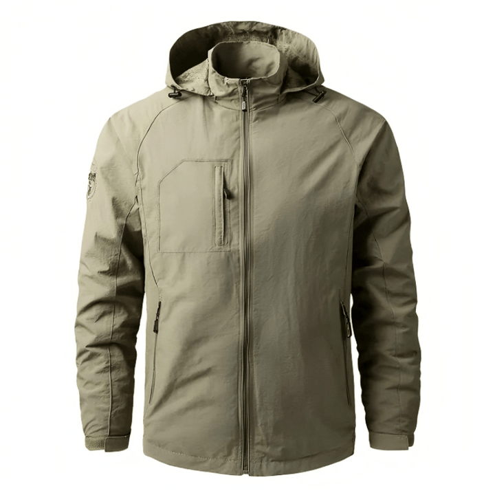 Levoire | Veste Imperméable Coupe-Vent Homme Khaki