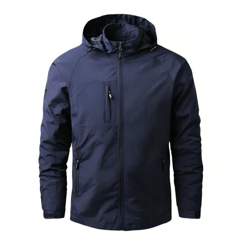 Levoire | Veste Imperméable Coupe-Vent Homme Bleu foncé