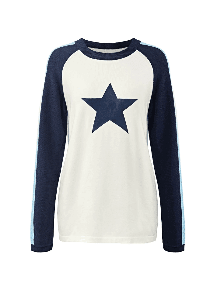 Levoire | Pull À Manches Raglan Avec Impression Étoile
