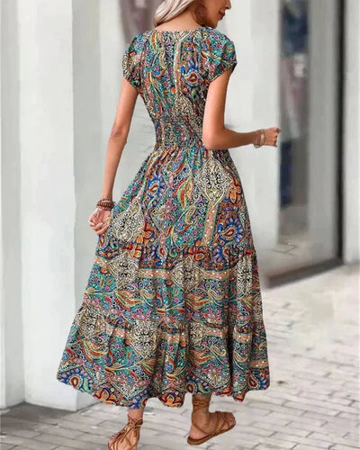 Levoire | Robe élégante à imprimé vintage