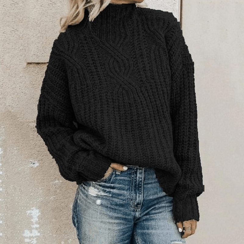 Levoire | Pull élégant pour femmes Chaud & Confortable Design classique Noir