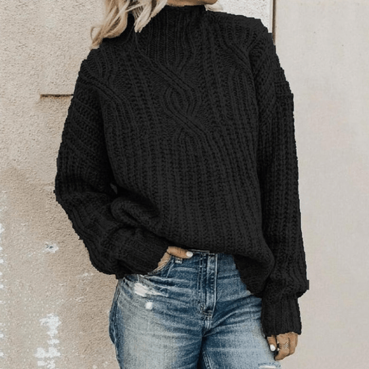 Levoire | Pull élégant pour femmes Chaud & Confortable Design classique Noir