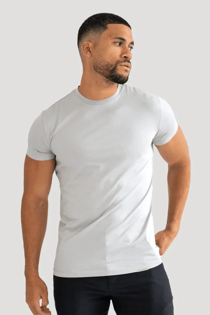 Levoire | Muscle Fit Chemise pour hommes Confort ultime Gris