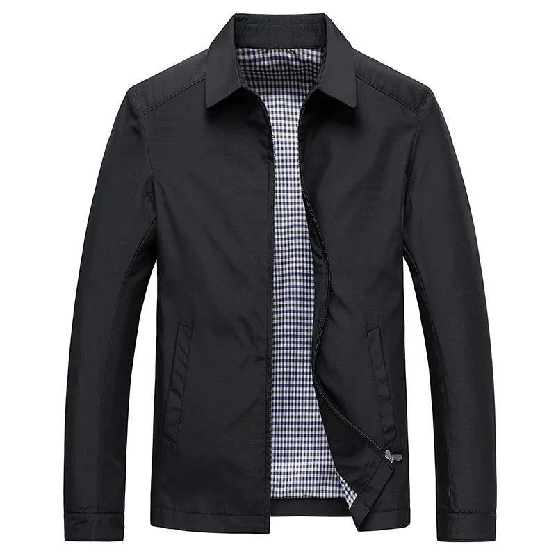 Levoire | Veste Élégante Zippée Homme Noir