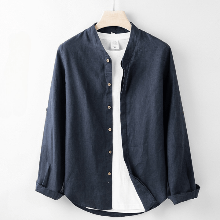 Levoire | Chemise En Lin Légère Pour Les Chaudes Journées D'Été Bleu profond