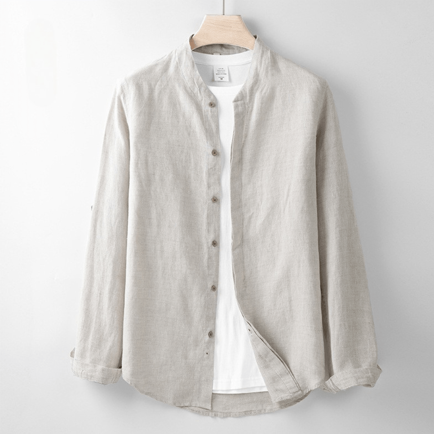 Levoire | Chemise En Lin Légère Pour Les Chaudes Journées D'Été Mandel Beige