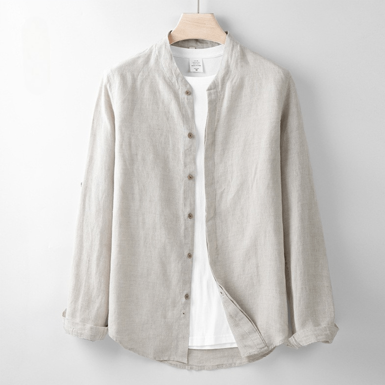 Levoire | Chemise En Lin Légère Pour Les Chaudes Journées D'Été Mandel Beige