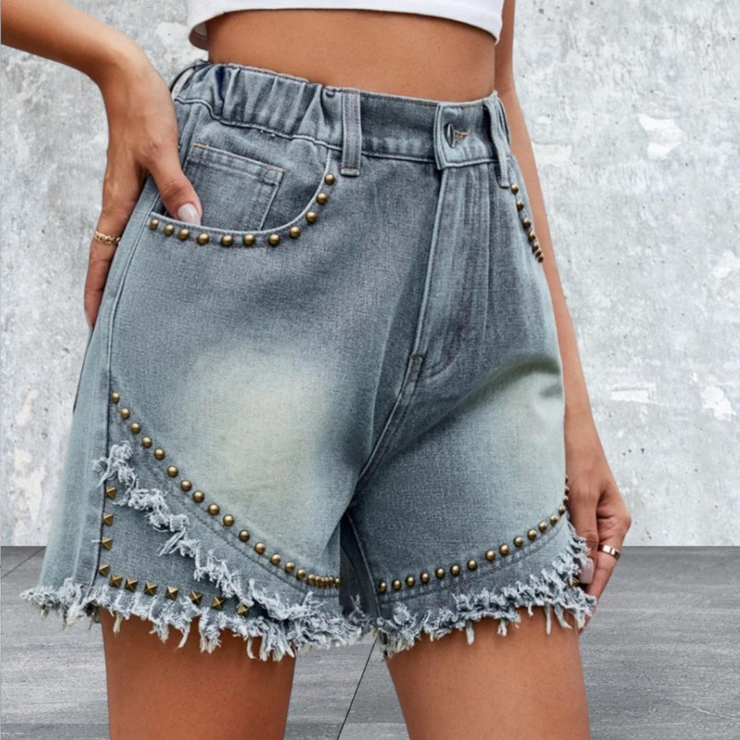 Levoire | Taille Haute Ourlet Brut Jupe En Jean Asymétrique