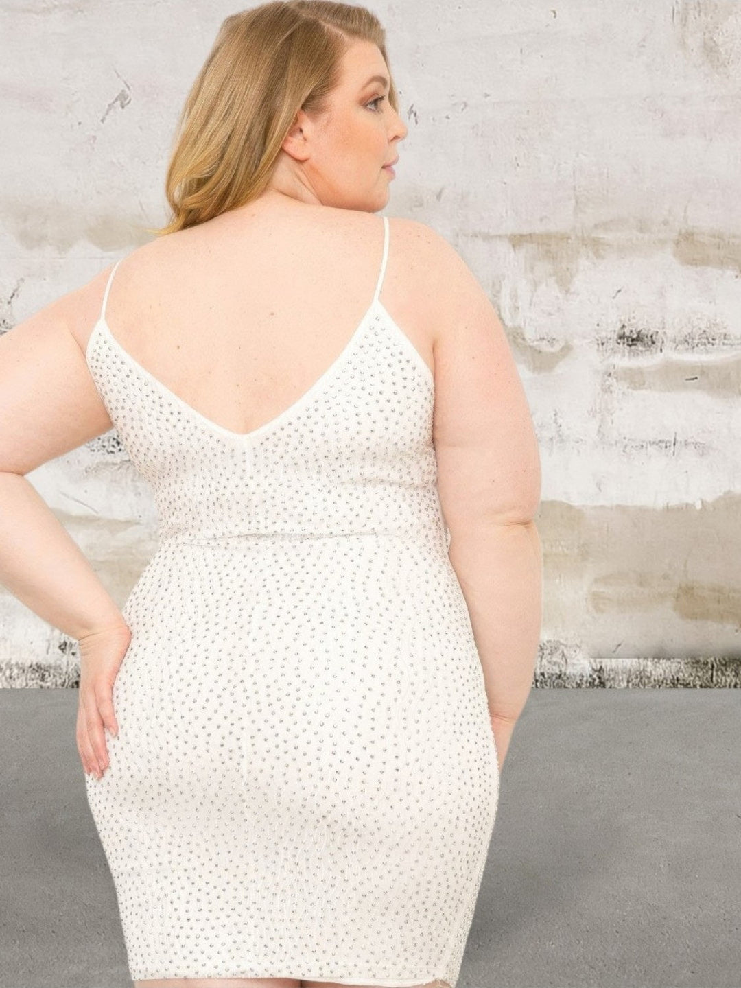 Levoire | Robe Sans Manches En Strass Grande Taille Mini-Robe