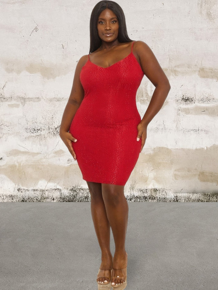 Levoire | Robe Sans Manches En Strass Grande Taille Mini-Robe