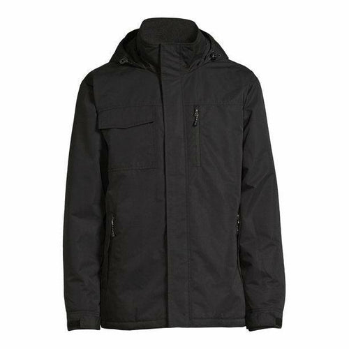 Levoire | Veste À Capuche Noire Mi-Épaisse Pour Hommes