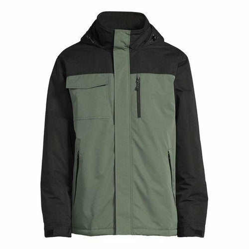 Levoire | Veste À Capuche Verte Et Noire Pour Hommes