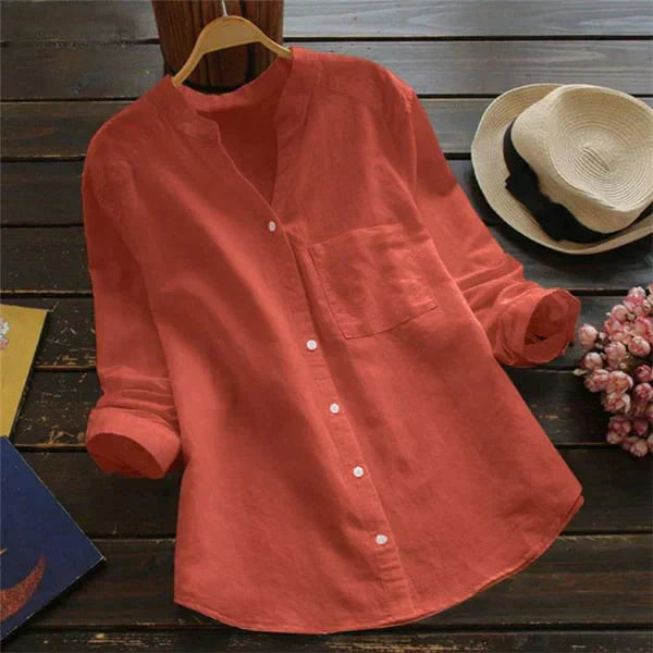 Levoire | Blouse Élégante Classique Pour Le Printemps Rot