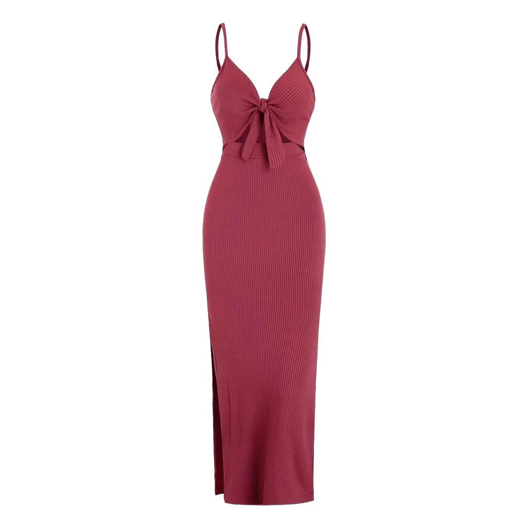 Levoire | Robe Maxi Halka Pour Femmes Avec Un Magnifique Mesh Extensible Cerise