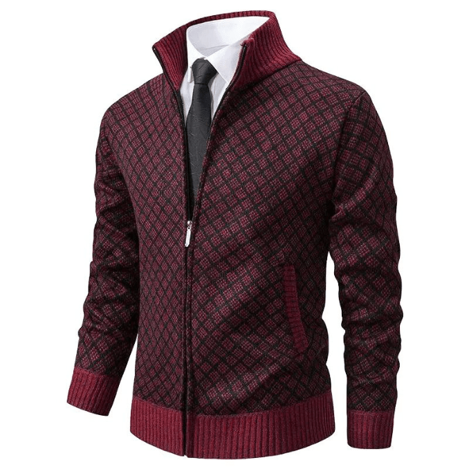 Levoire | Veste homme luxueuse Confortable pour tenues décontractées et élégantes Bordeaux Rouge