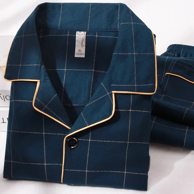 Levoire | Pyjama pour hommes en coton Ensemble Vêtements de détente Respirant
