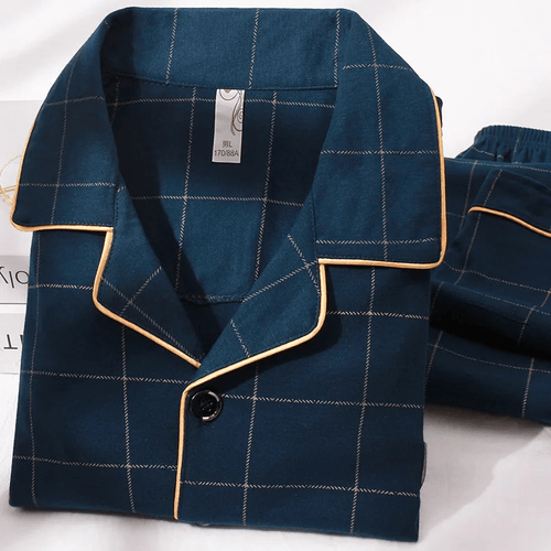 Levoire | Pyjama pour hommes en coton Ensemble Vêtements de détente Respirant