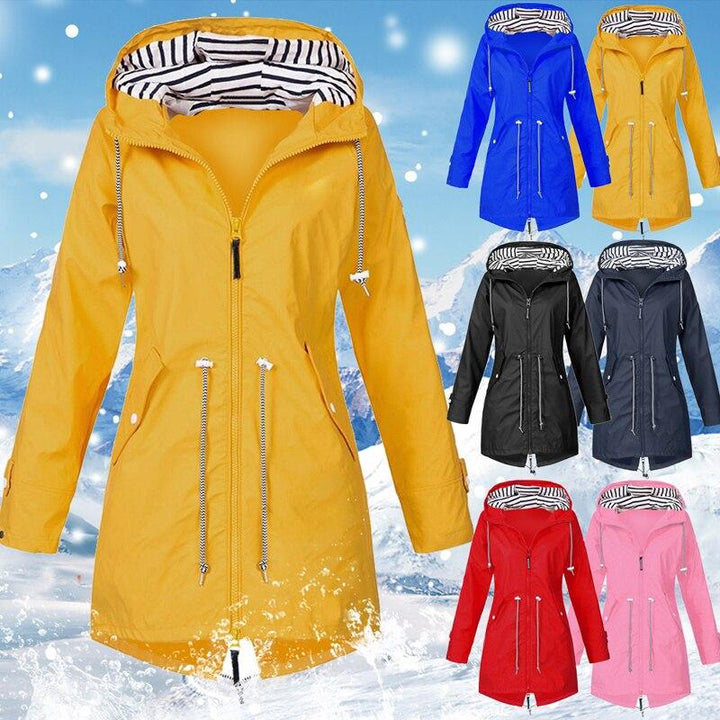 Levoire | Manteau De Pluie Plus Long Avec Capuche