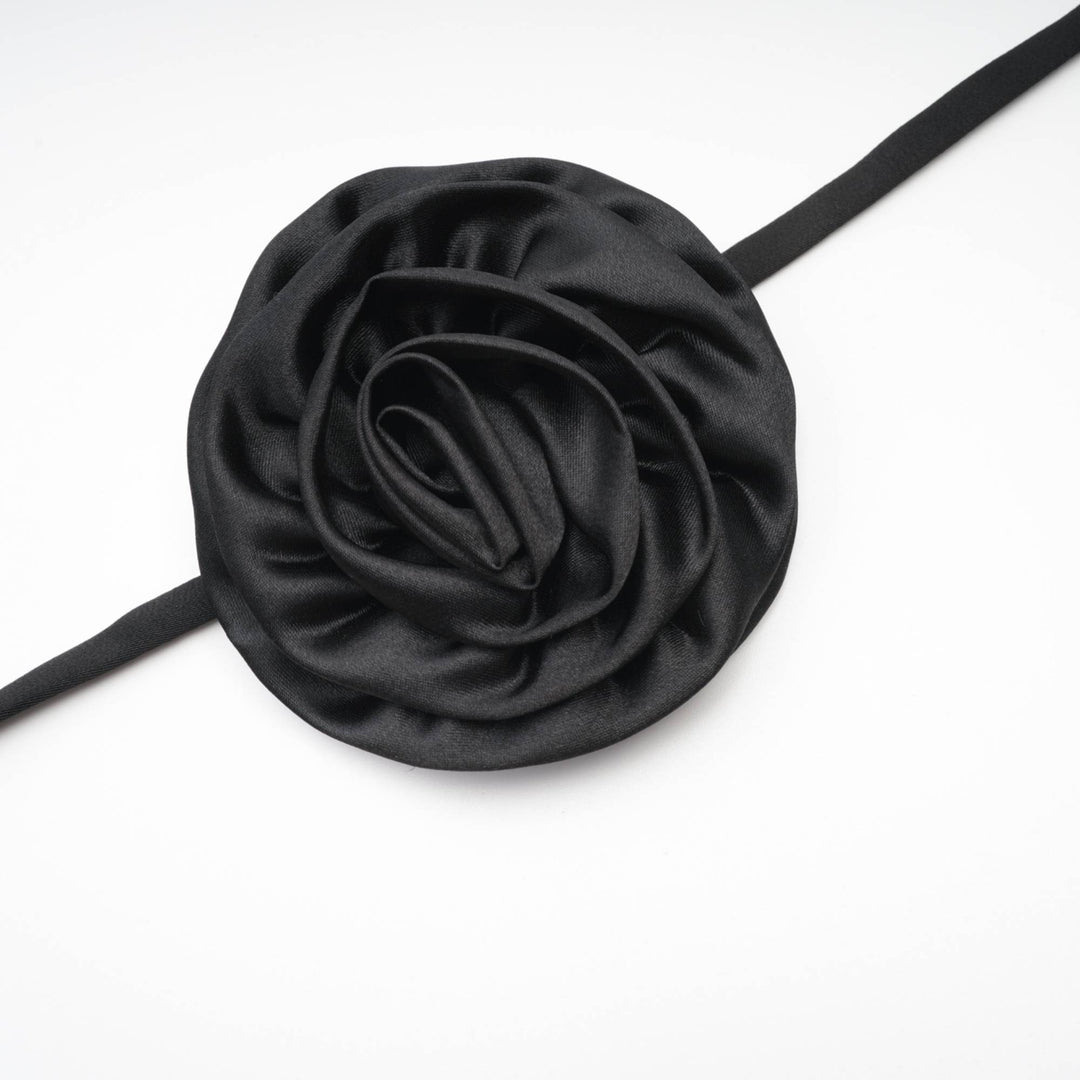 Levoire | Robe Midi Noire À Fleurs