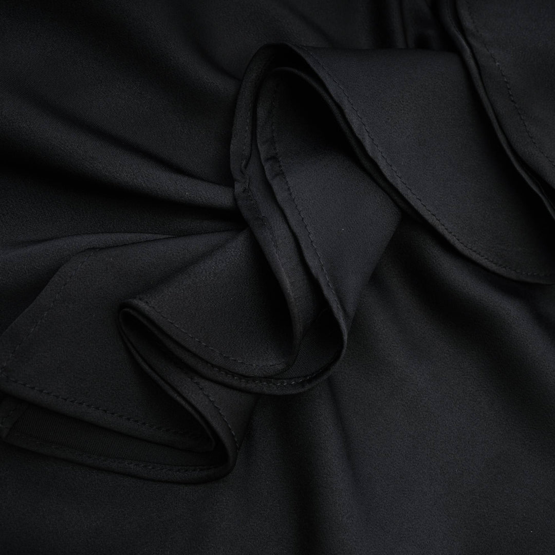Levoire | Robe Midi Noire À Fleurs