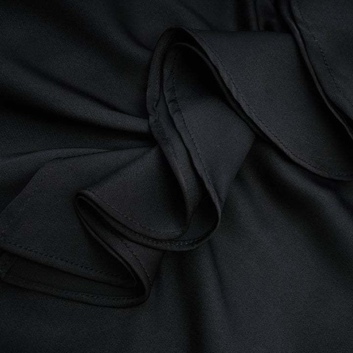 Levoire | Robe Midi Noire À Fleurs