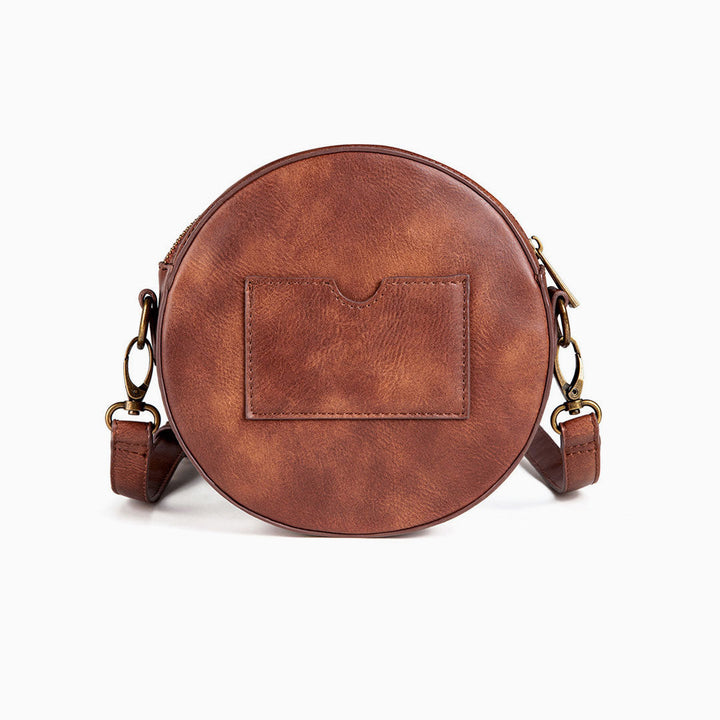 Levoire | Temps De Vol Retour Zip Haut Montre Appliqué Sac Bandoulière Ronde
