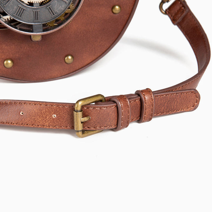 Levoire | Temps De Vol Retour Zip Haut Montre Appliqué Sac Bandoulière Ronde
