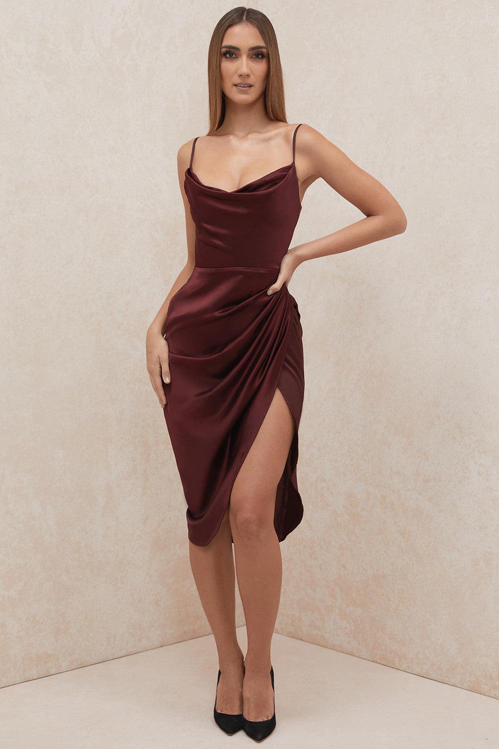 Levoire | Robe Maxikleid Balconette En Satin