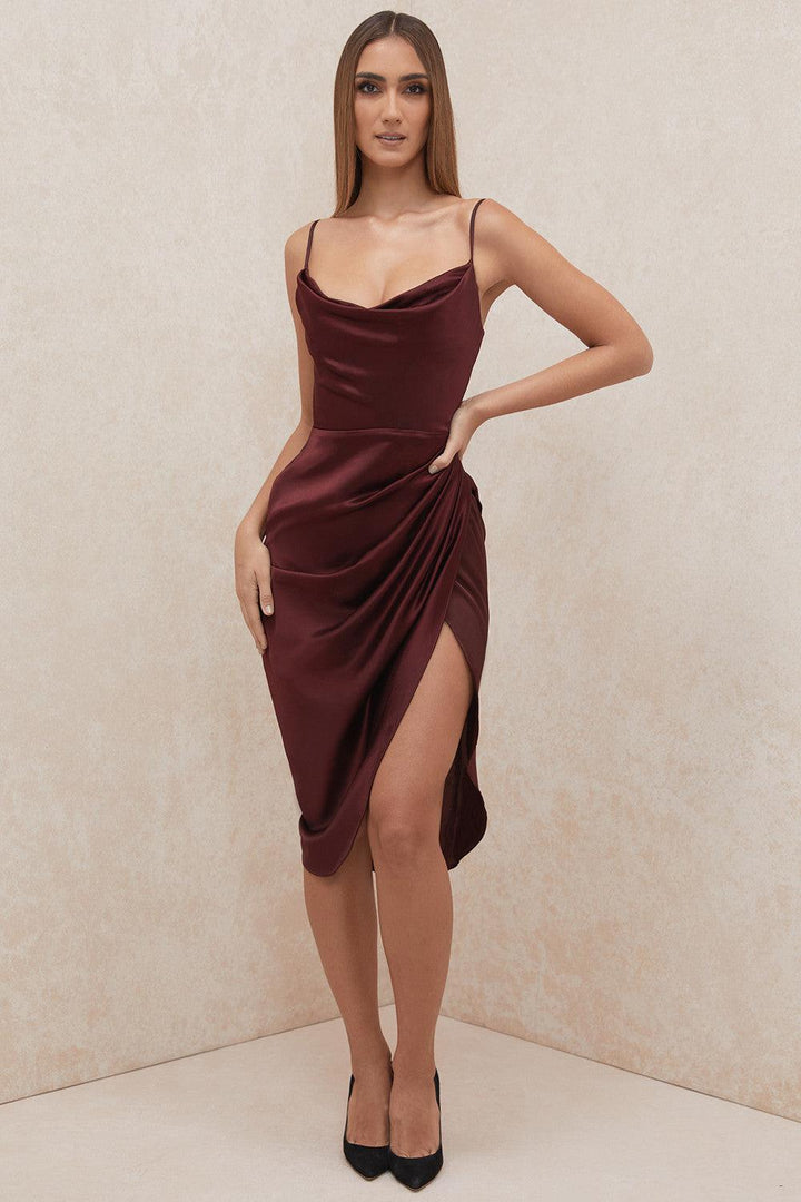 Levoire | Robe Maxikleid Balconette En Satin
