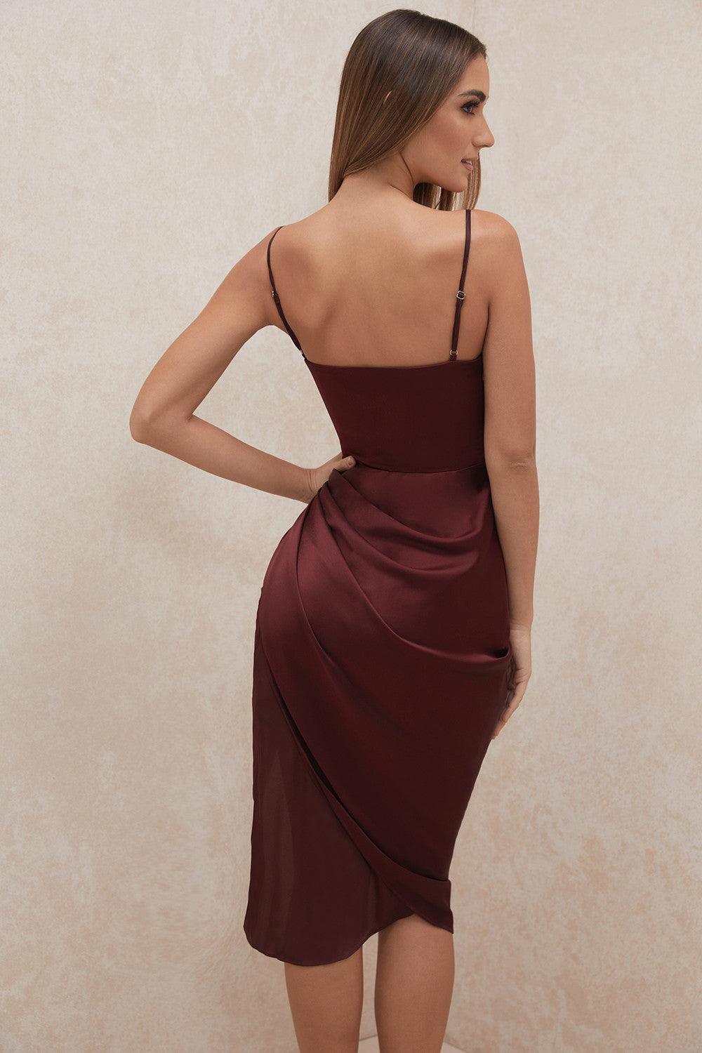 Levoire | Robe Maxikleid Balconette En Satin