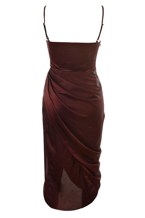 Levoire | Robe Maxikleid Balconette En Satin