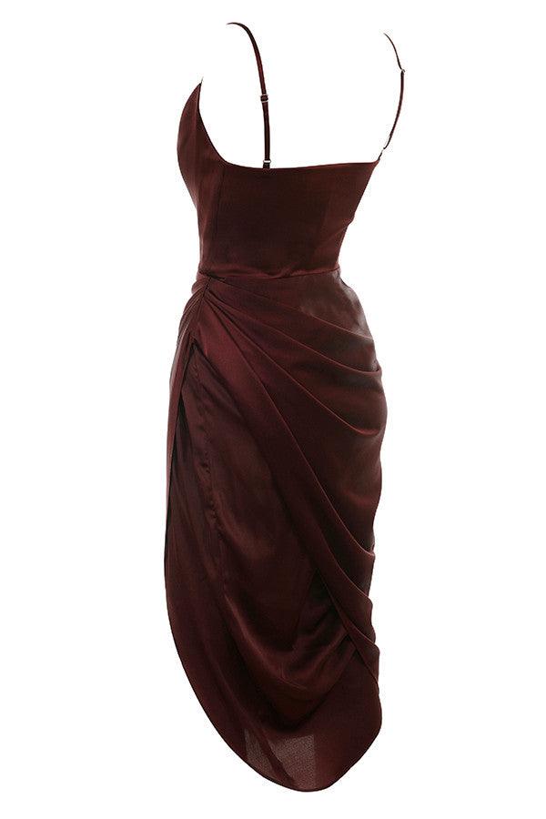 Levoire | Robe Maxikleid Balconette En Satin