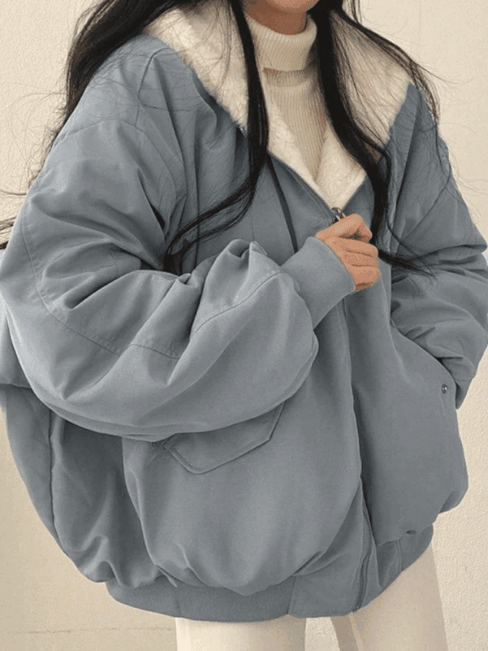 Levoire | Veste À Capuche En Polaire Réversible Grande Taille