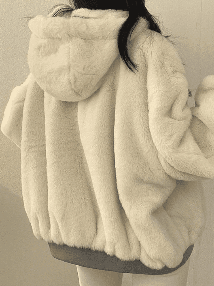 Levoire | Veste À Capuche En Polaire Réversible Grande Taille