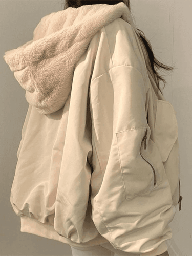 Levoire | Veste À Capuche En Polaire Réversible Grande Taille